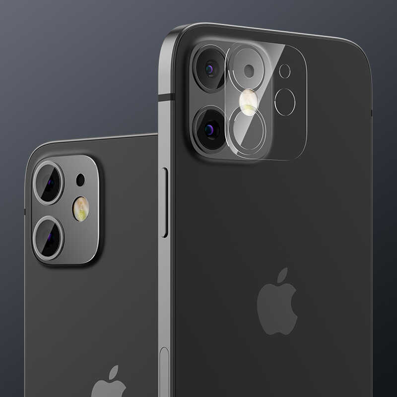 Apple iPhone 12 Uyumlu Benks Soft Kamera Lens Koruyucu Cam - 1