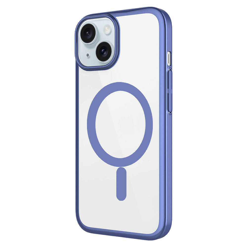 Apple iPhone 15 Plus Uyumlu Kılıf Wireless Şarj Özellikli Sert PC Zore Mat Riksos Magsafe Kapak - 7