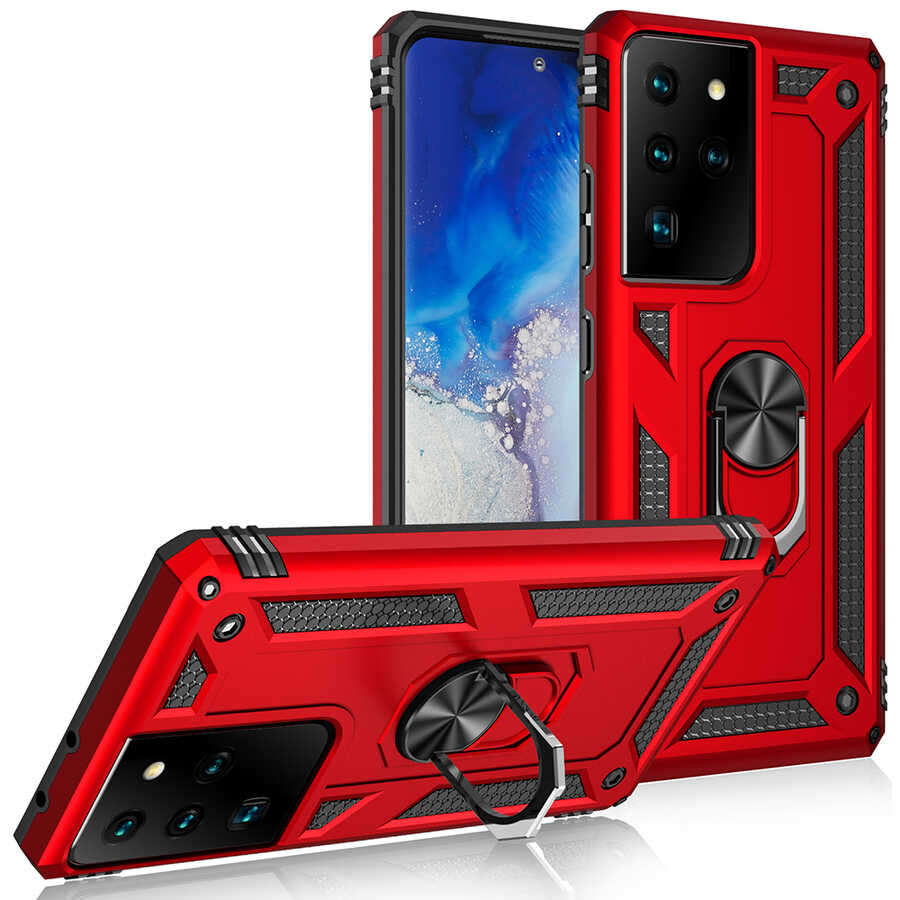Samsung Galaxy S21 Ultra Uyumlu Kılıf Zore Vega Kapak - 2