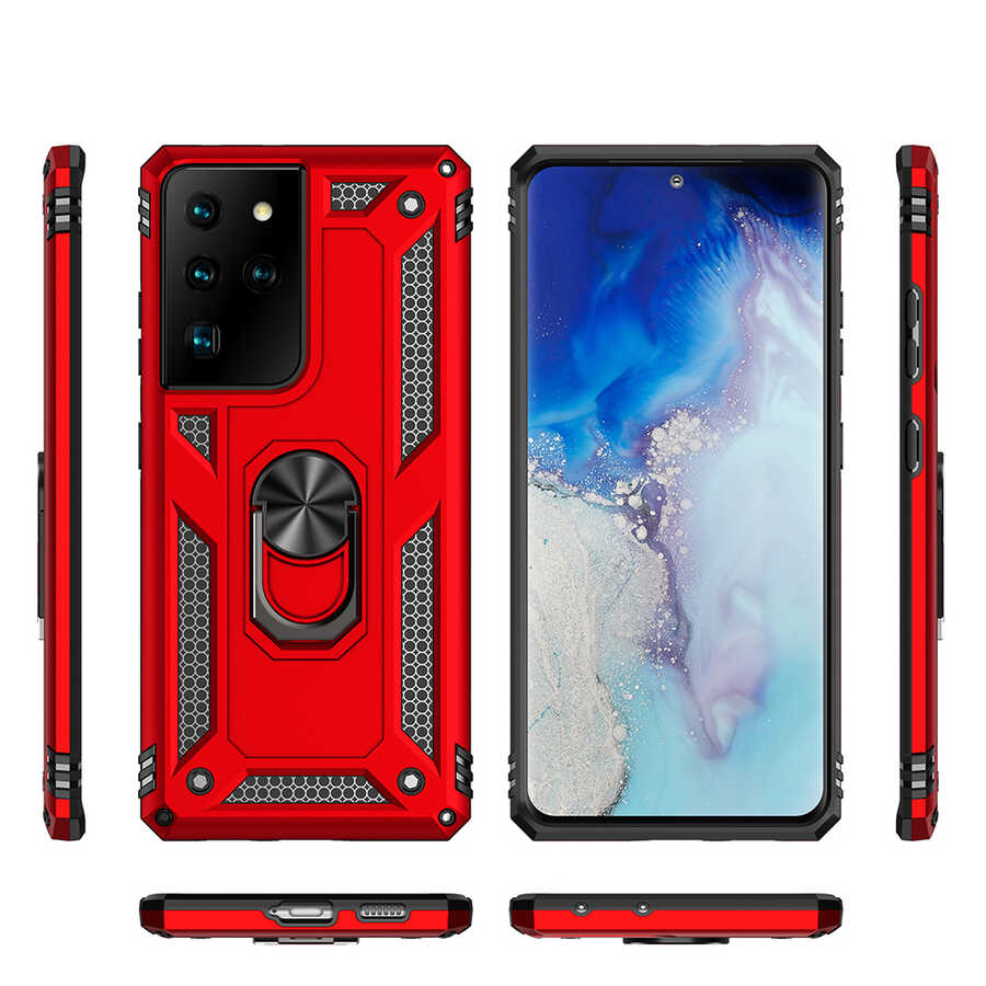 Samsung Galaxy S21 Ultra Uyumlu Kılıf Zore Vega Kapak - 3