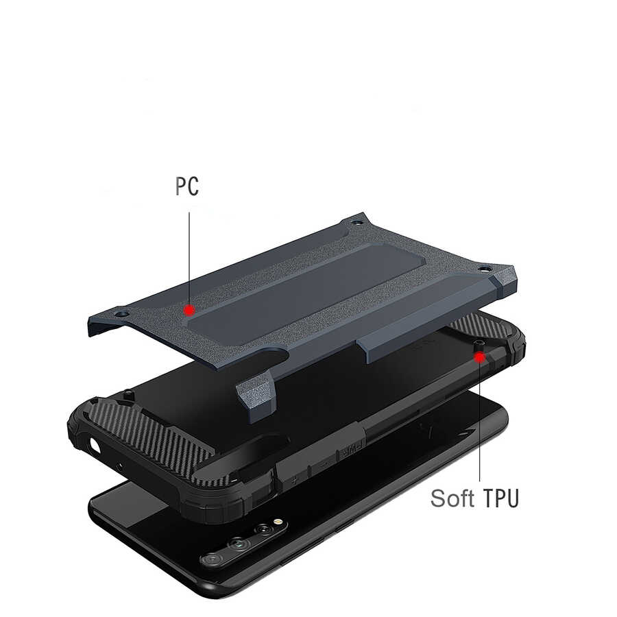 Huawei P Smart S Uyumlu (Y8P) Kılıf Zore Crash Silikon Kapak - 1