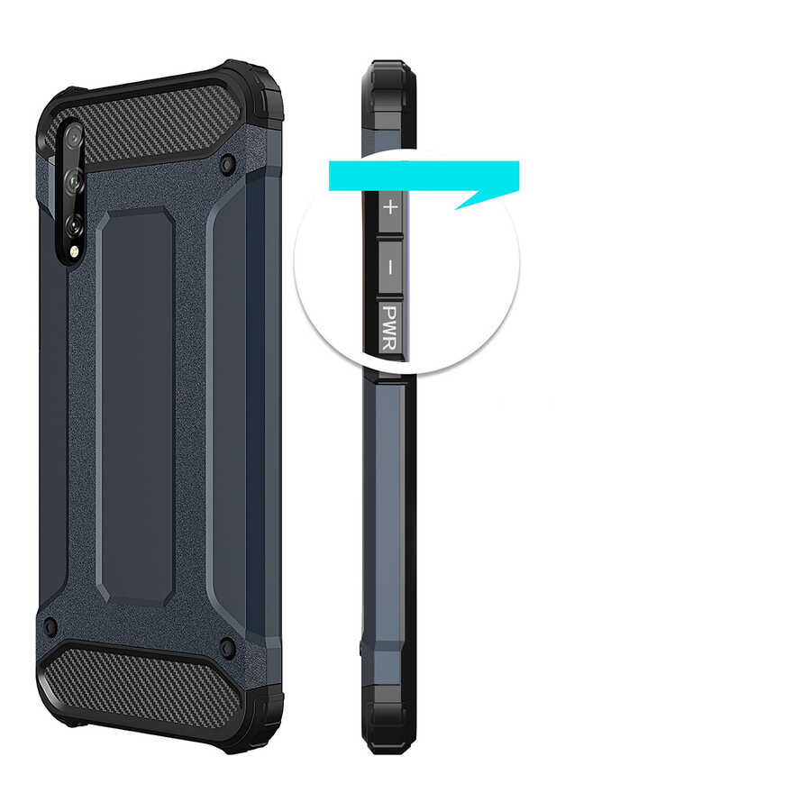 Huawei P Smart S Uyumlu (Y8P) Kılıf Zore Crash Silikon Kapak - 5