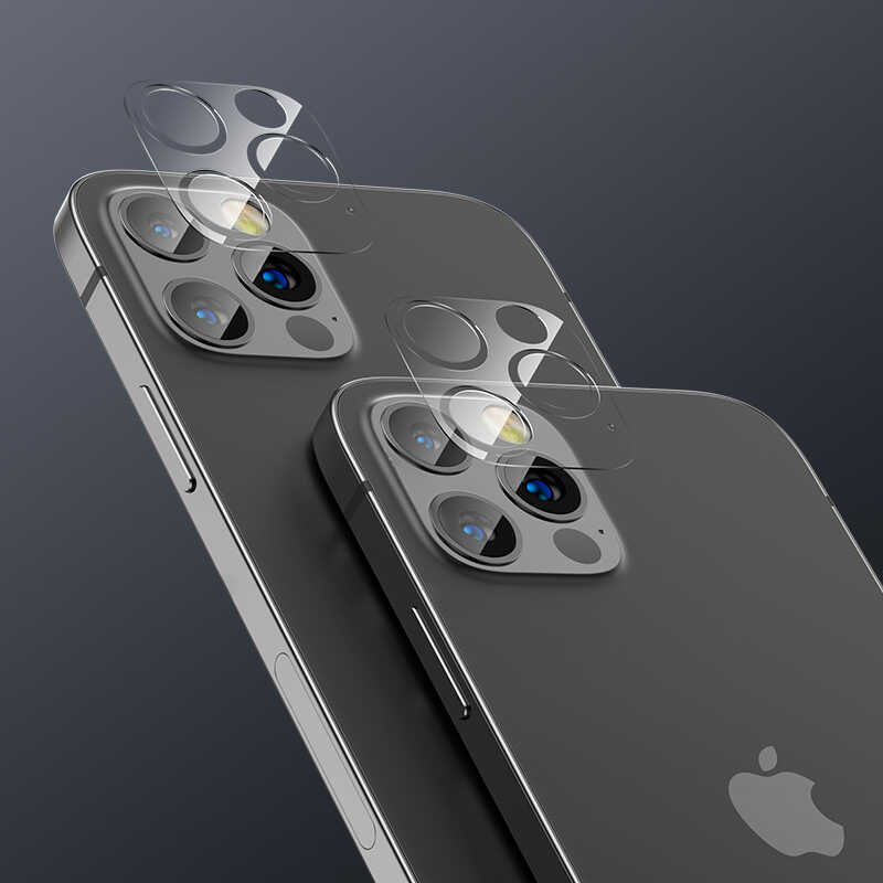 Apple iPhone 12 Pro Max Uyumlu Benks Soft Kamera Lens Koruyucu Cam - 3