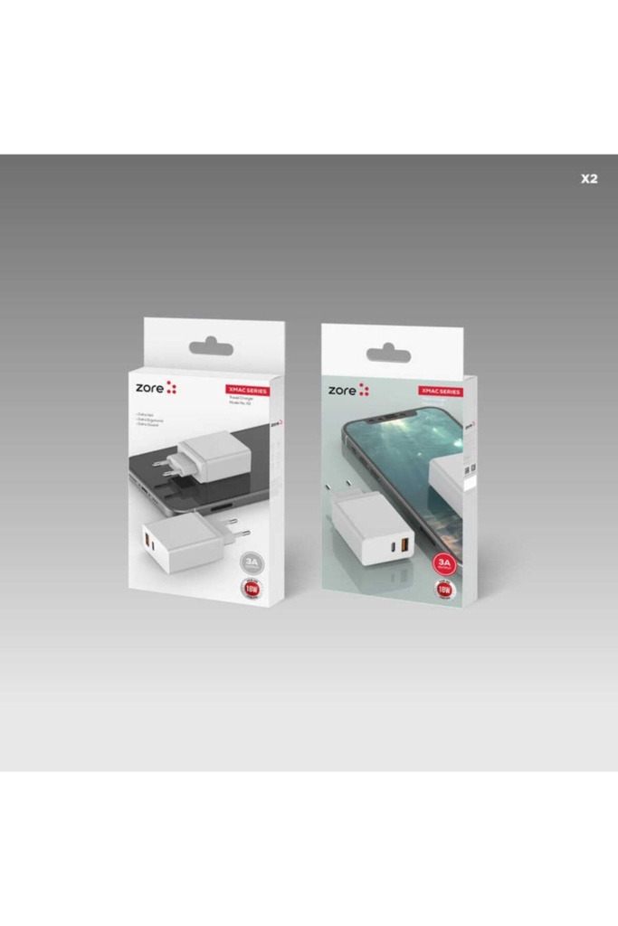 ​XMac Serisi ZR-X2 Seyahat Şarj Başlığı