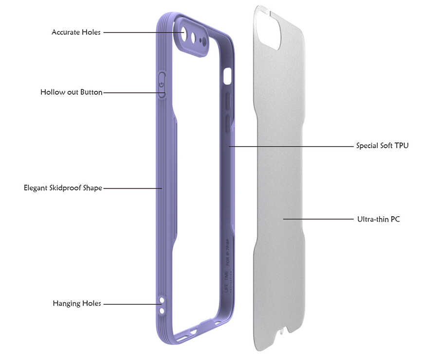 Apple iPhone 7 Plus Uyumlu Kılıf Zore Parfe Kapak - 2