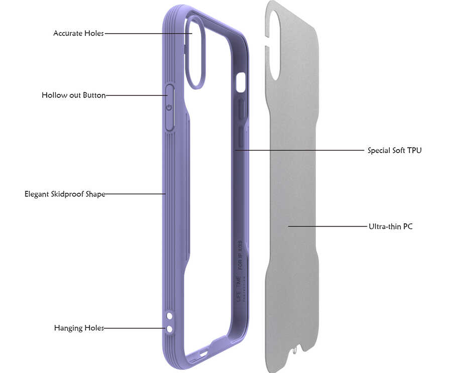 Apple iPhone XS Uyumlu Kılıf Zore Parfe Kapak - 2