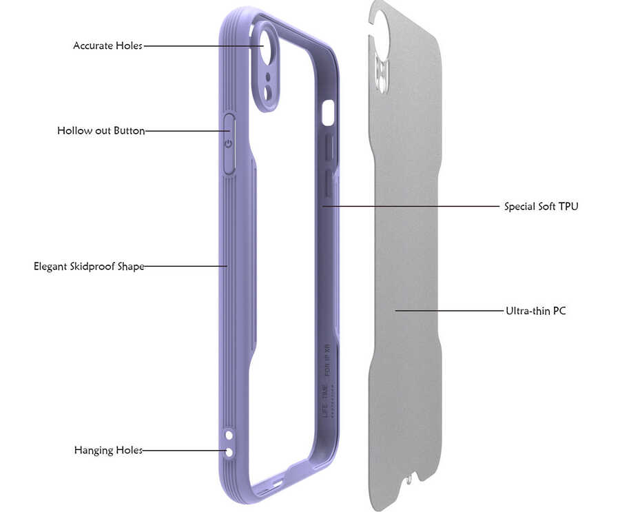 Apple iPhone XR Uyumlu Kılıf Zore Parfe Kapak - 2