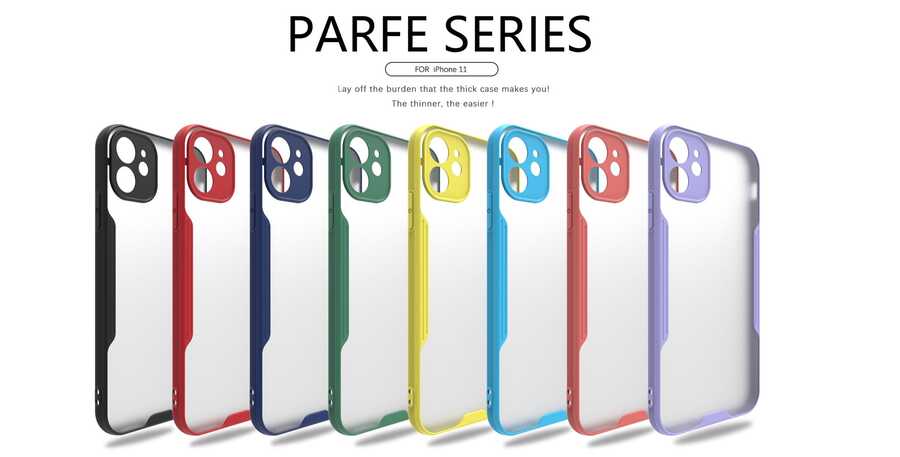 Apple iPhone 11 Uyumlu Kılıf Zore Parfe Kapak - 1