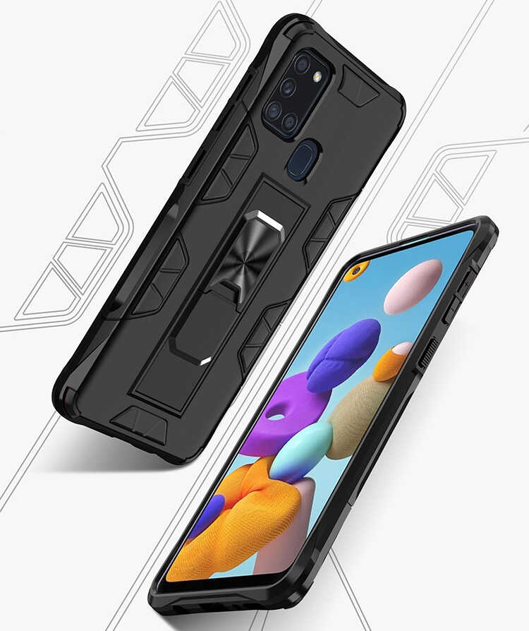 Samsung Galaxy A21S Uyumlu Kılıf Zore Volve Kapak - 1