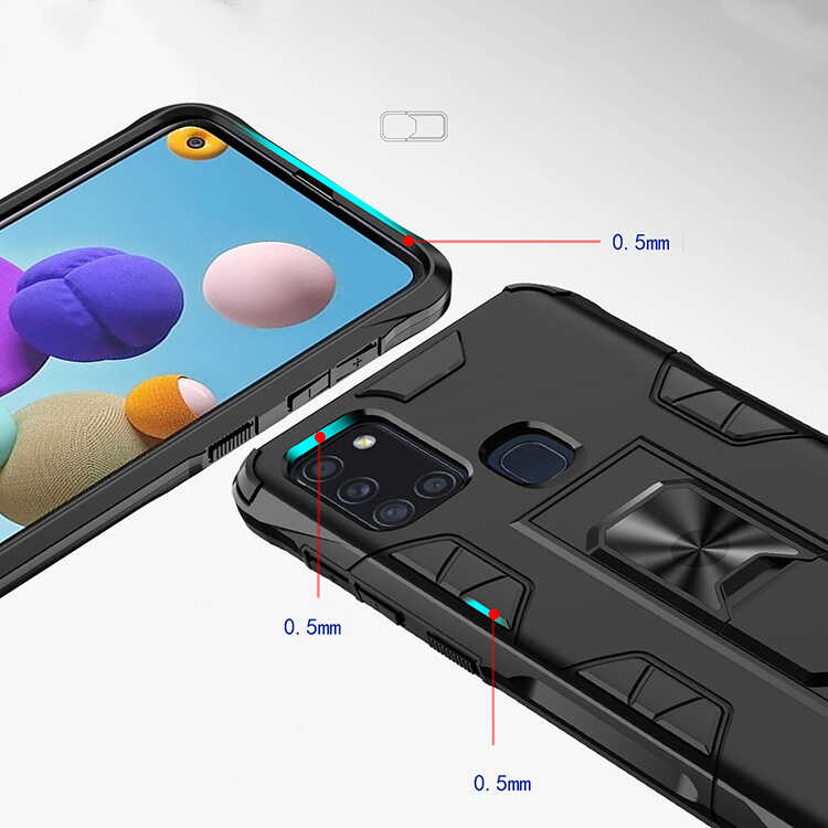 Samsung Galaxy A21S Uyumlu Kılıf Zore Volve Kapak - 5