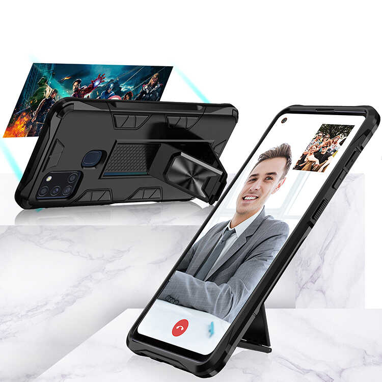 Samsung Galaxy A21S Uyumlu Kılıf Zore Volve Kapak - 8