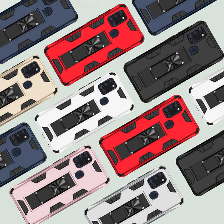 Samsung Galaxy A21S Uyumlu Kılıf Zore Volve Kapak - 9