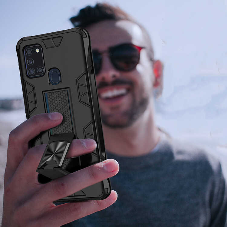 Samsung Galaxy A21S Uyumlu Kılıf Zore Volve Kapak - 10