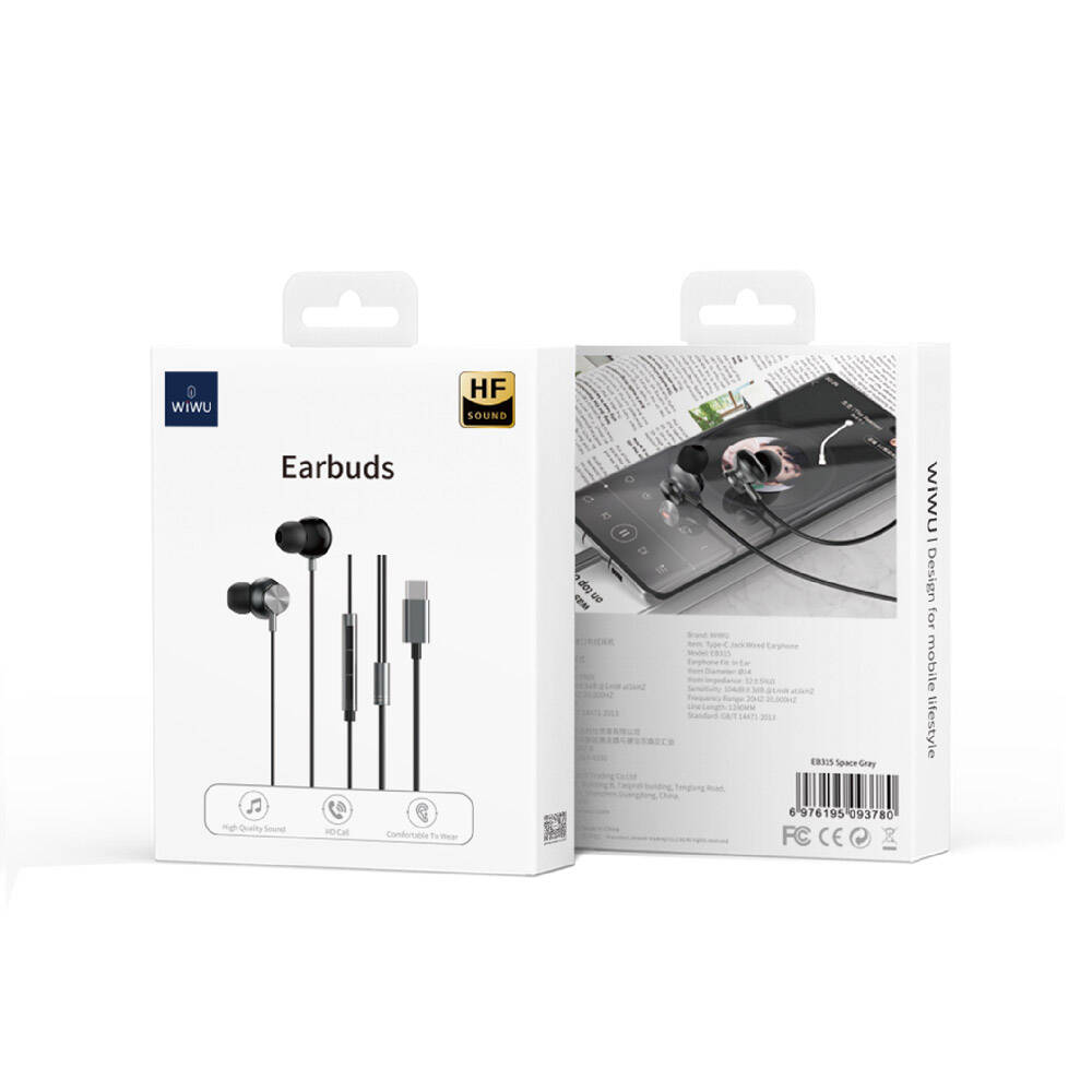 Wiwu EB315 Hi-Fi Ses Kaliteli Type-C Kulakiçi Kulaklık - 6