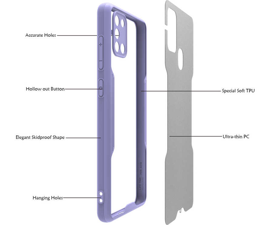 Samsung Galaxy A21S Uyumlu Kılıf Zore Parfe Kapak - 2