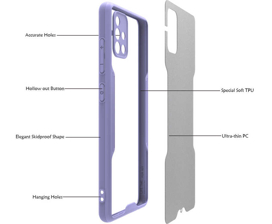 Samsung Galaxy A71 Uyumlu Kılıf Zore Parfe Kapak - 2