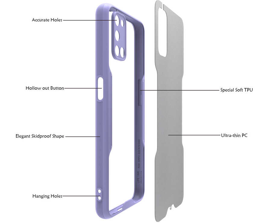 Oppo A72 Uyumlu Kılıf Zore Parfe Kapak - 2
