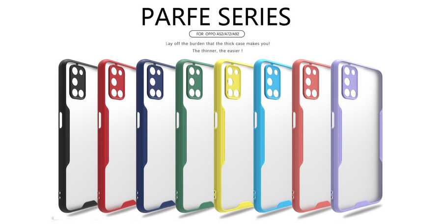 Oppo A92 Uyumlu Kılıf Zore Parfe Kapak - 1