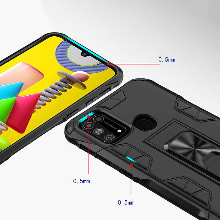 Samsung Galaxy M31 Uyumlu Kılıf Zore Volve Kapak - 4