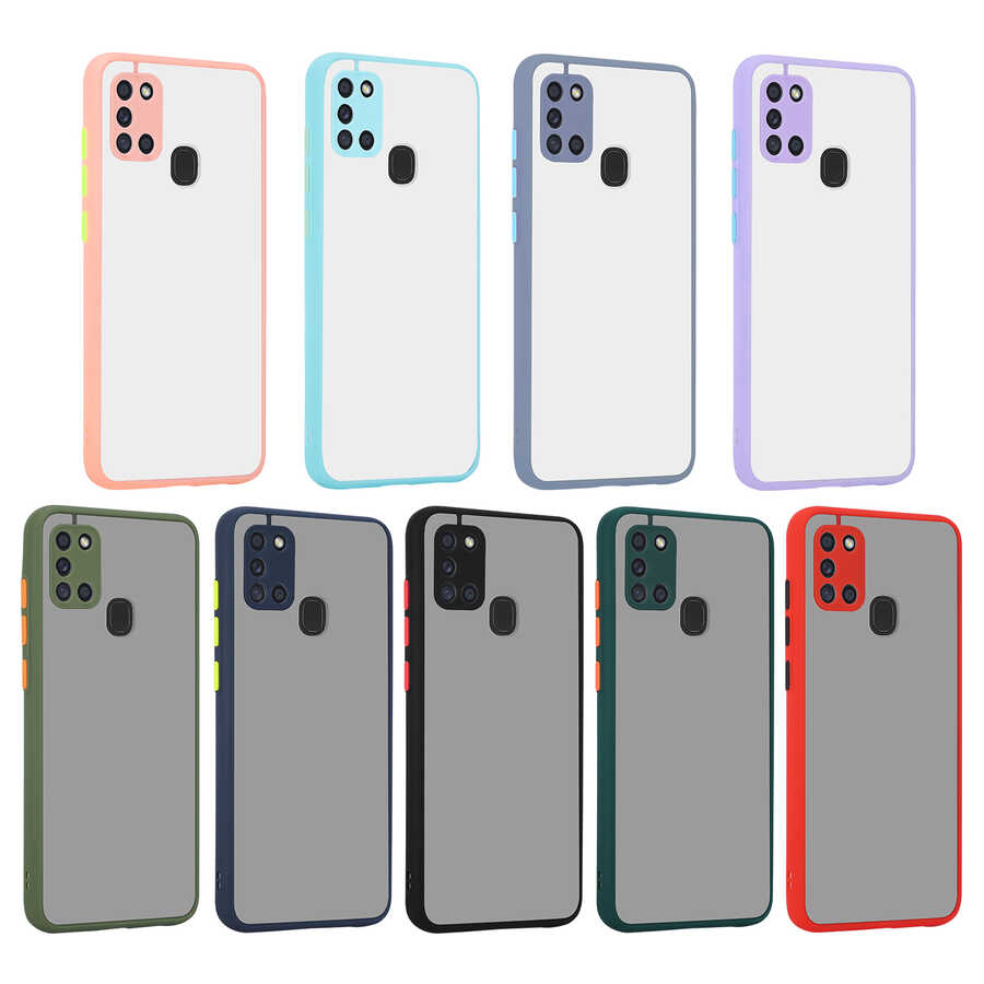 Samsung Galaxy A21S Uyumlu Kılıf Zore Hux Kapak - 1