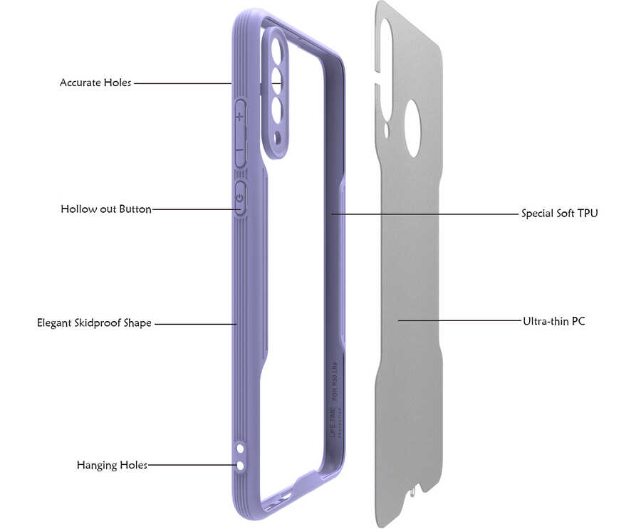Huawei P30 Lite Uyumlu Kılıf Zore Parfe Kapak - 2