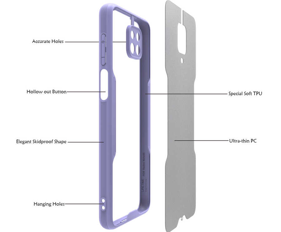 Xiaomi Redmi Note 9 Pro Uyumlu Kılıf Zore Parfe Kapak - 2