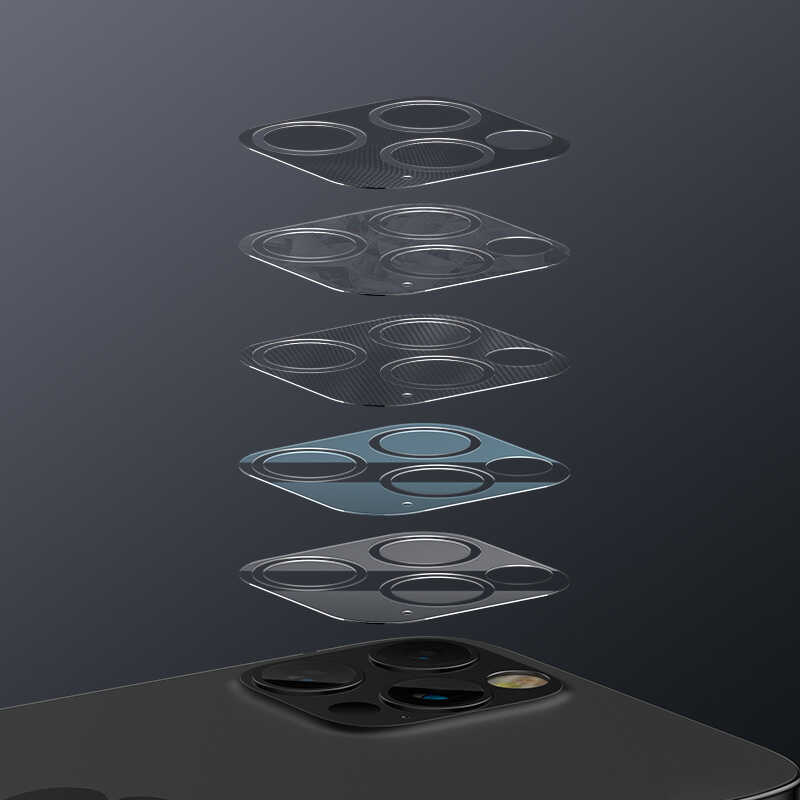 Apple iPhone 12 Pro Uyumlu Benks Soft Kamera Lens Koruyucu Cam - 4