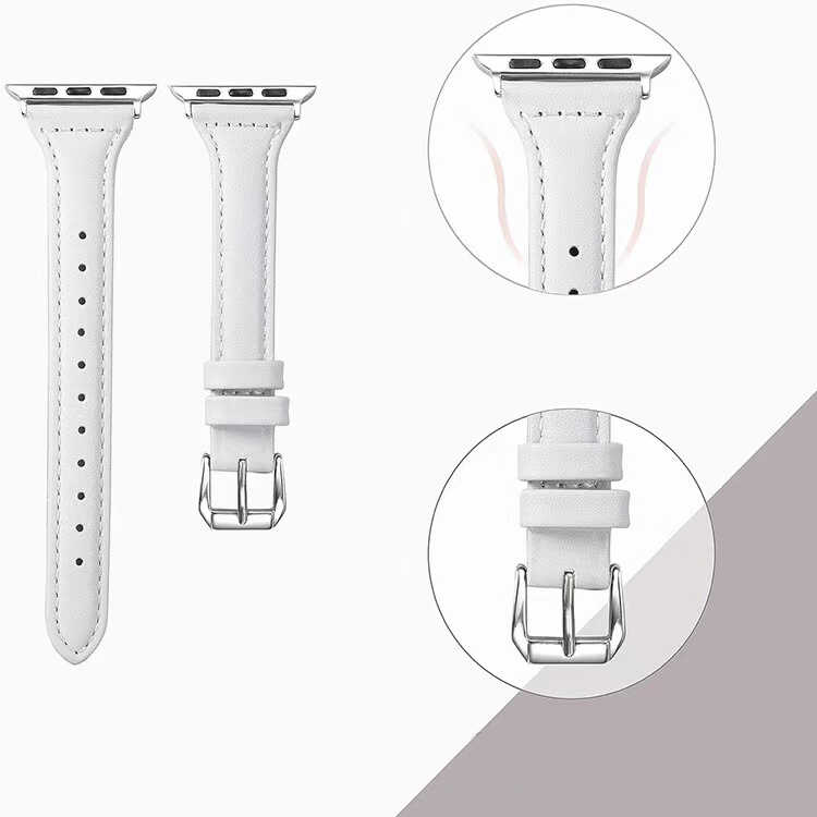 ​​​Apple Watch 38mm Uyumlu KRD-28 Deri Kordon - 16