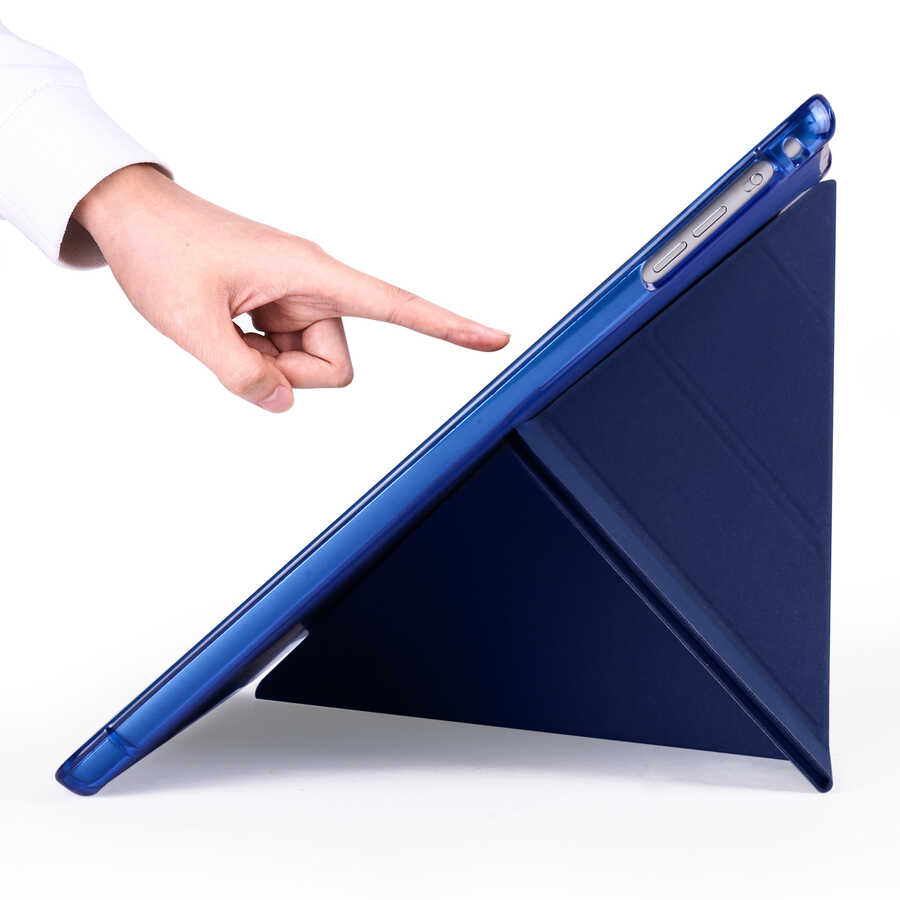 Apple iPad 9.7 2017 Uyumlu (5.Nesil) Kılıf Zore Tri Folding Kalem Bölmeli Standlı Kılıf - 1