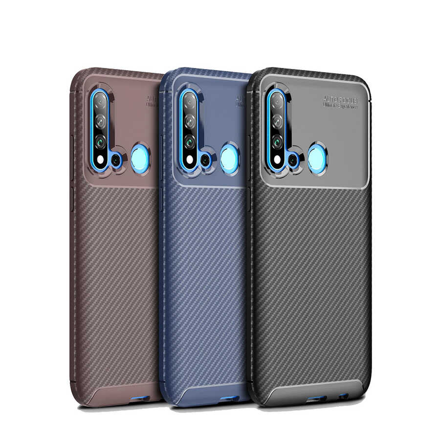 Huawei P20 Lite 2019 Uyumlu Kılıf Zore Negro Silikon Kapak - 1