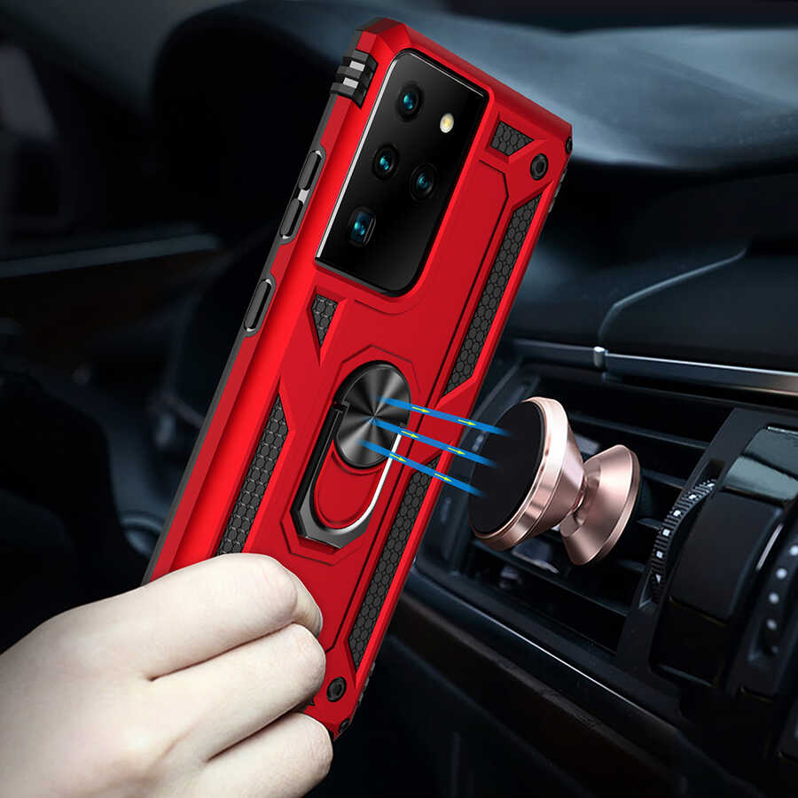 Samsung Galaxy S21 Ultra Uyumlu Kılıf Zore Vega Kapak - 5