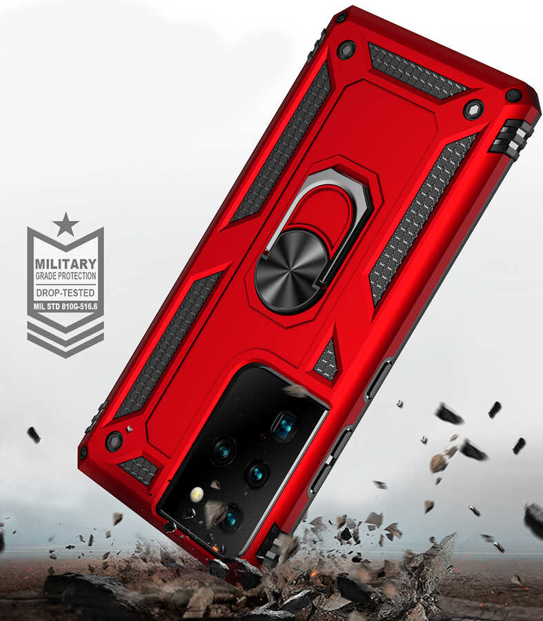 Samsung Galaxy S21 Ultra Uyumlu Kılıf Zore Vega Kapak - 6