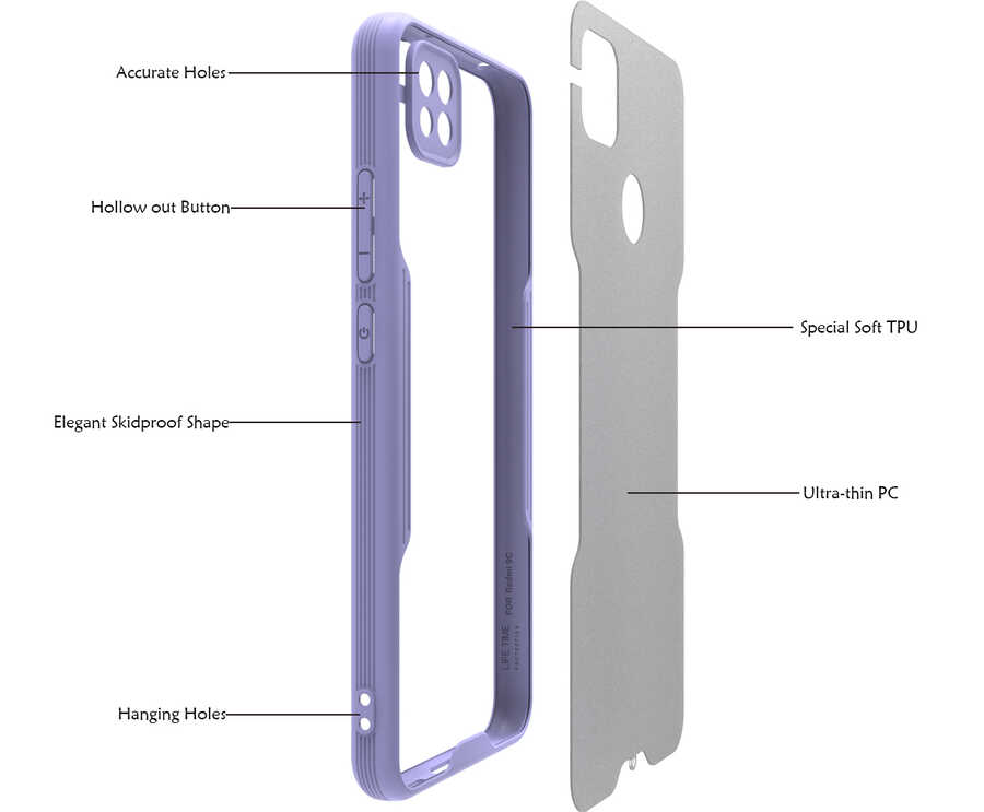 Xiaomi Redmi 9C Uyumlu Kılıf Zore Parfe Kapak - 2