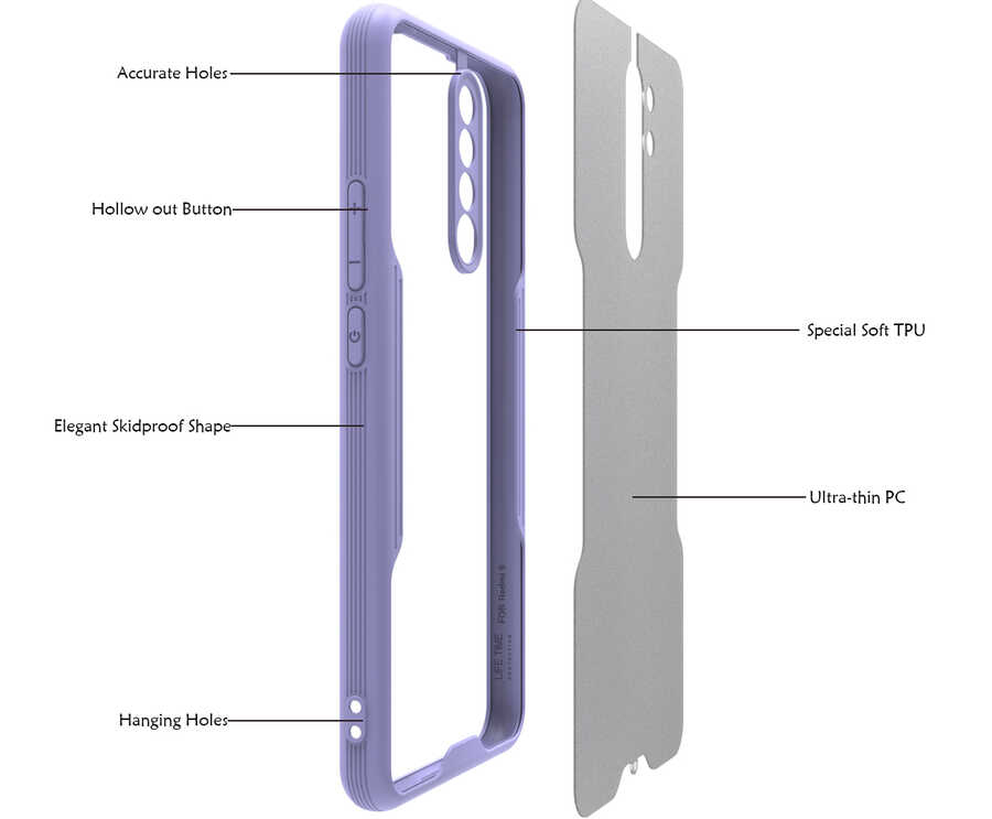 Xiaomi Redmi 9 Uyumlu Kılıf Zore Parfe Kapak - 2