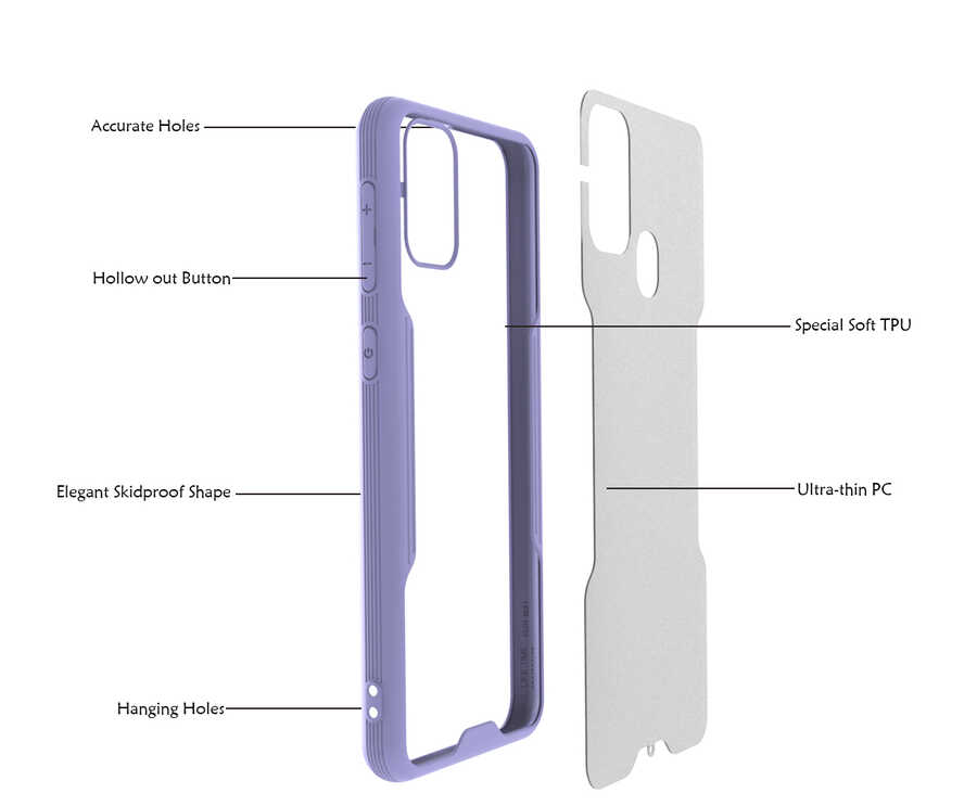 Samsung Galaxy M31 Uyumlu Kılıf Zore Parfe Kapak - 2