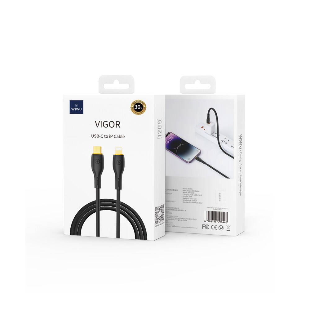 Wiwu Wi-C018 Vigor Serisi Type-C to Lightning PD Data Kablo 30W 1.2 metre - 7