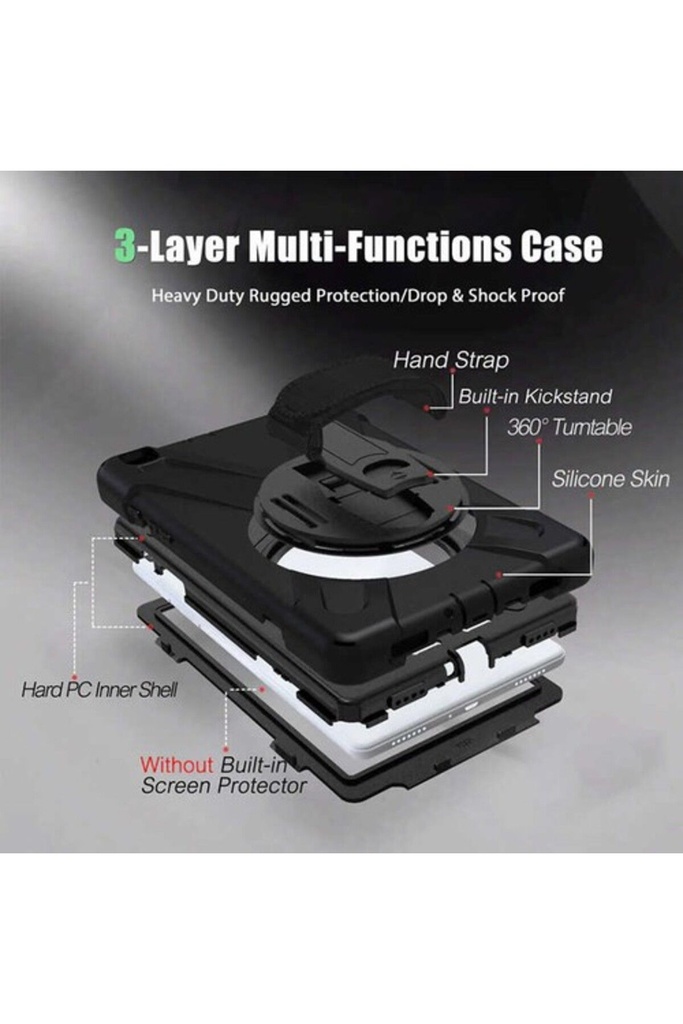 Samsung Galaxy Tab S6 Lite P610 Uyumlu Kılıf Zore Defender Tablet Silikon