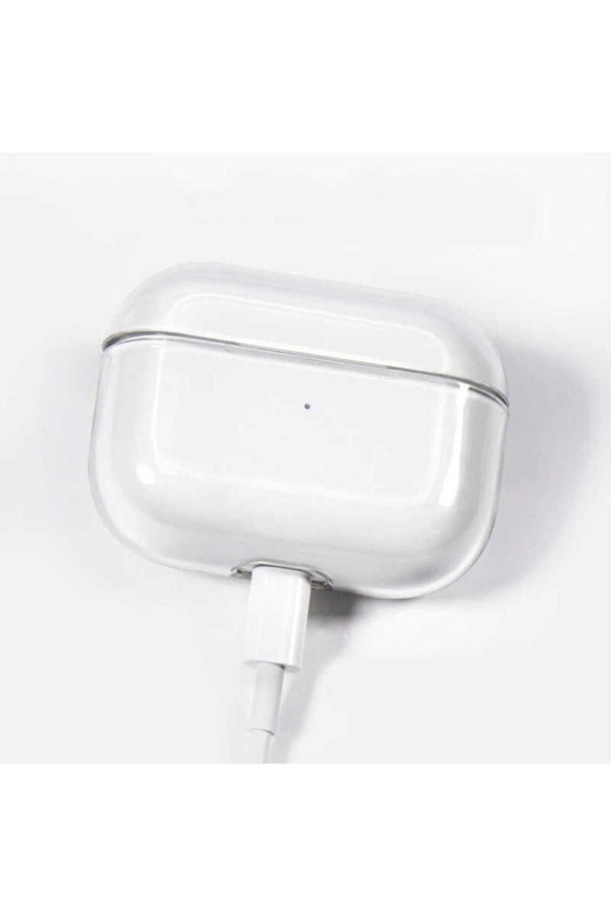 Apple Airpods Pro Uyumlu Kılıf Şeffaf Sert Kristal Zore Airbag 14 Kılıf
