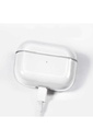Apple Airpods Pro Uyumlu Kılıf Şeffaf Sert Kristal Zore Airbag 14 Kılıf