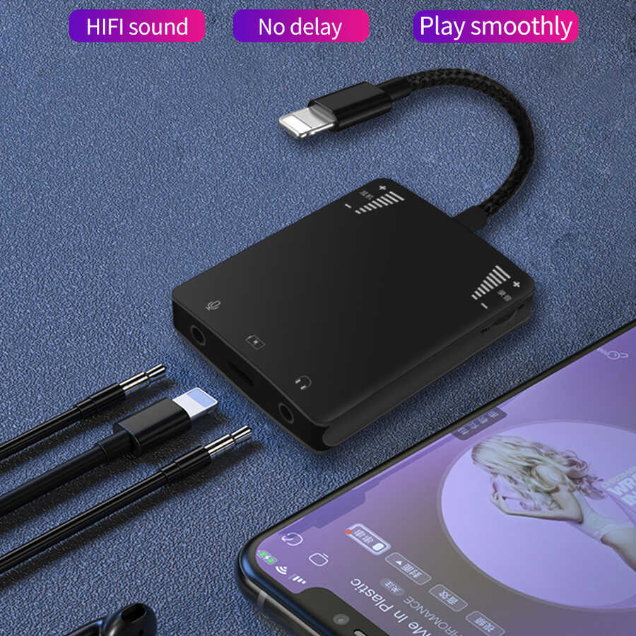 Wiwu 3 in 1 Live Broadcast Lightning Ses Adaptörü - 8