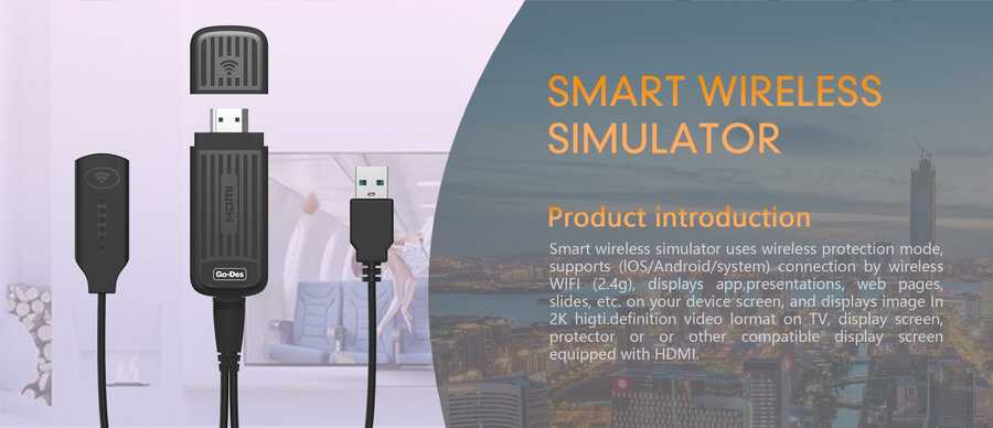 Go Des GD-DM566 Kablosuz HDMI Ses ve Görüntü Aktarıcı - 1