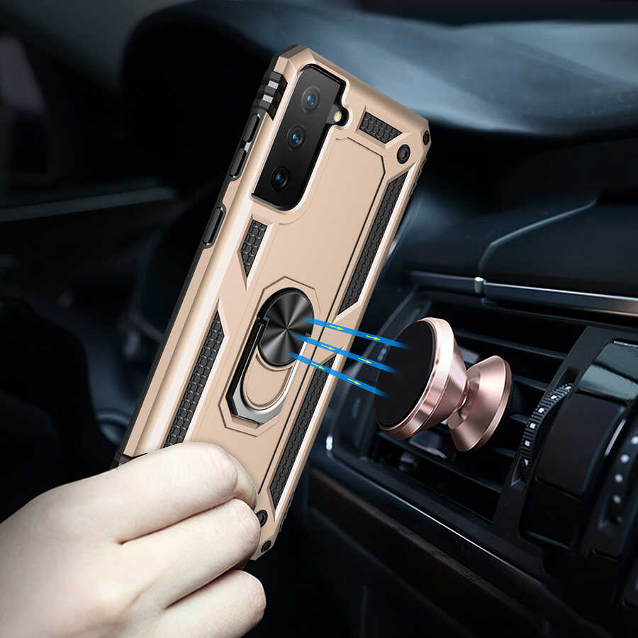 Samsung Galaxy S21 Uyumlu Kılıf Zore Vega Kapak - 4