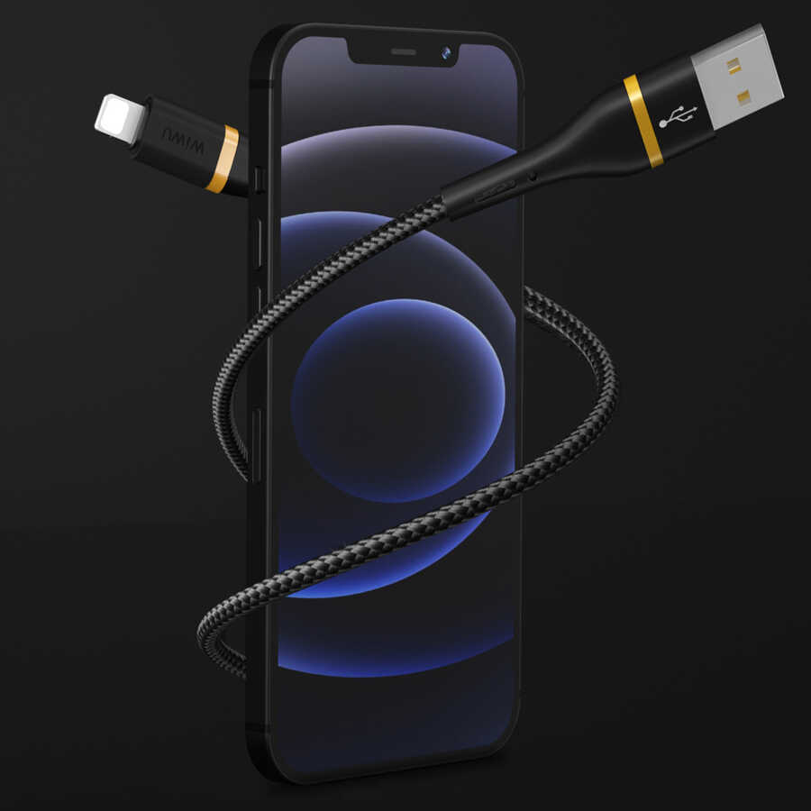 Wiwu ED-105 2 in 1 USB A- Type-C to Lightning Elite Data Kablo - 5