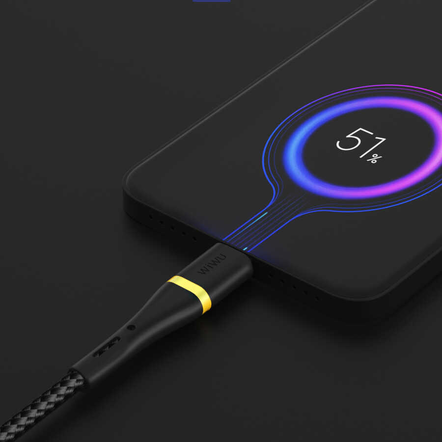 Wiwu ED-106 2 in 1 USB A- Type-C to Type-C Elite Data Kablo - 4