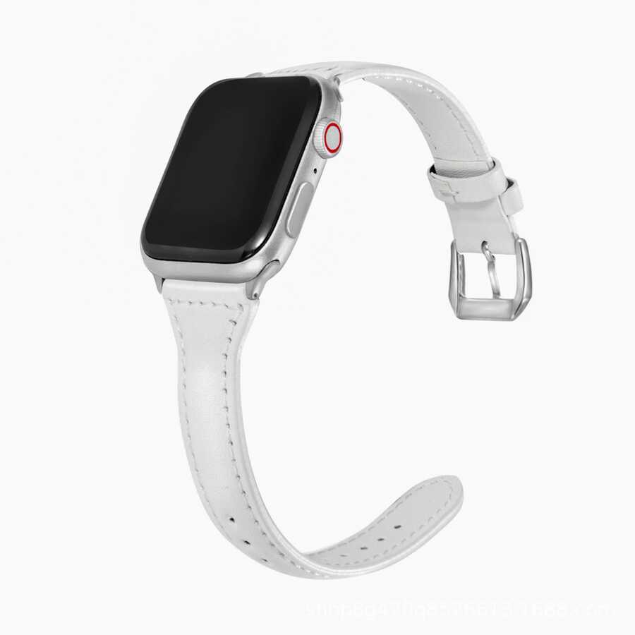 ​​​Apple Watch 38mm Uyumlu KRD-28 Deri Kordon - 8