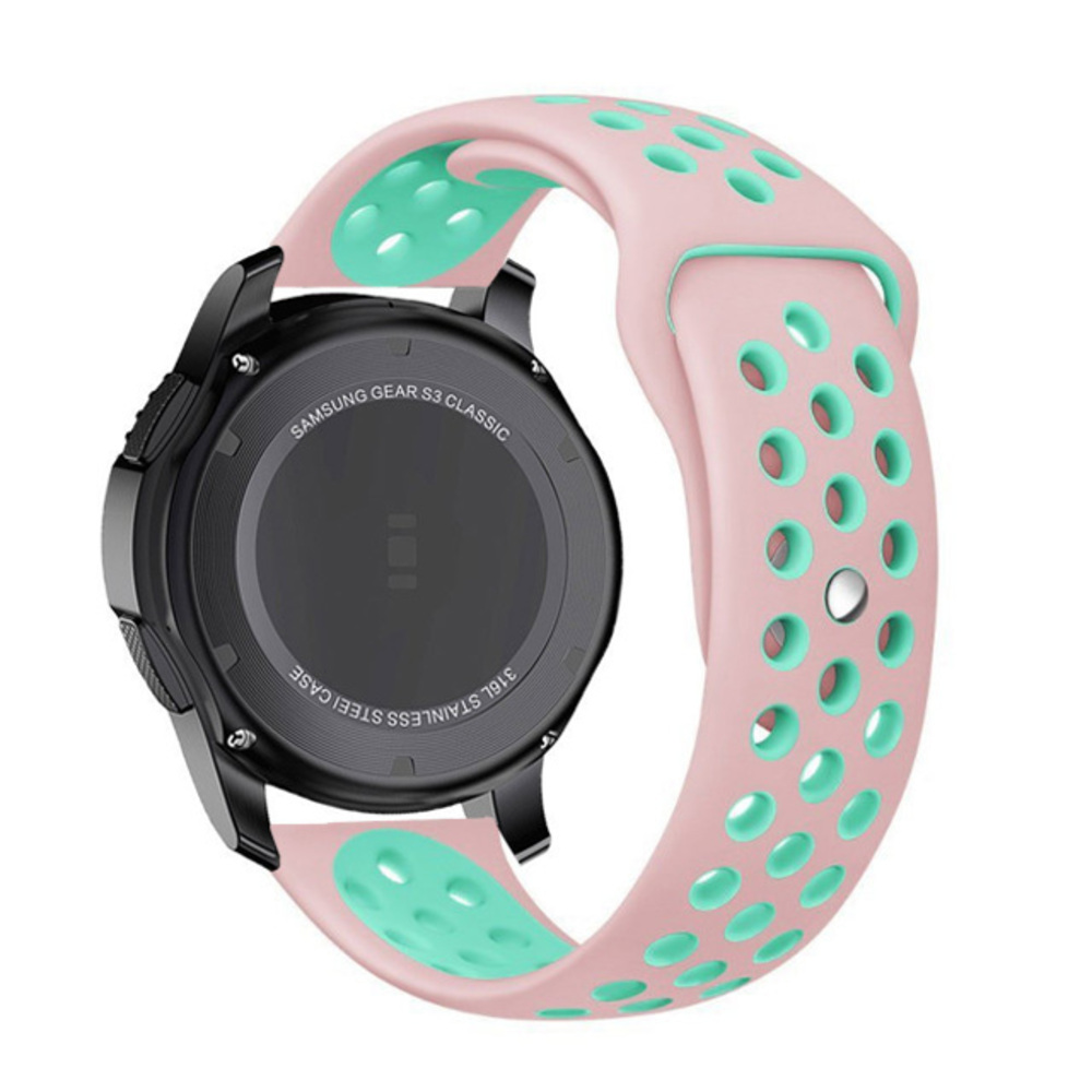 Huawei Honor Magic 2 46Mm 22mm Uyumlu Kordon Silikon Esnek Yumuşak Delikli Spor KRD-02 Kayış