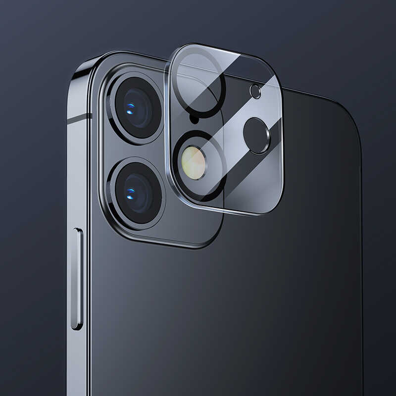 Apple iPhone 12 Uyumlu Benks İntegrated Kamera Lens Koruyucu Cam - 4