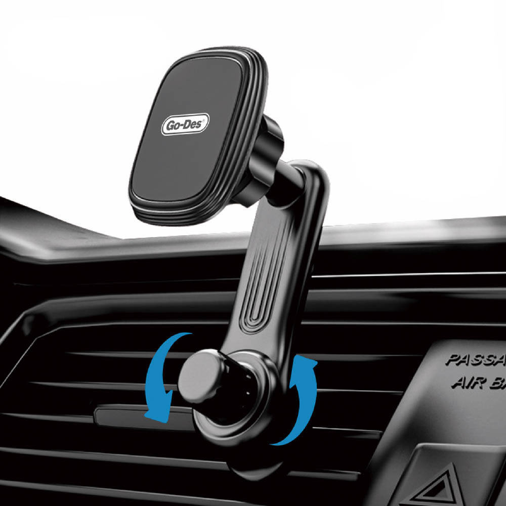Go Des GD-HD310 Magnetik 360 Derece Dönebilen Dirsek Ve Başlıklı Telefon Tutucu Havalandırma Tasarım - 2
