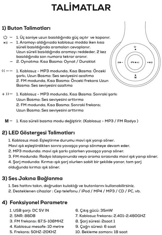 Zore BTK-ZR56 Bluetooth Kulaklık - 3