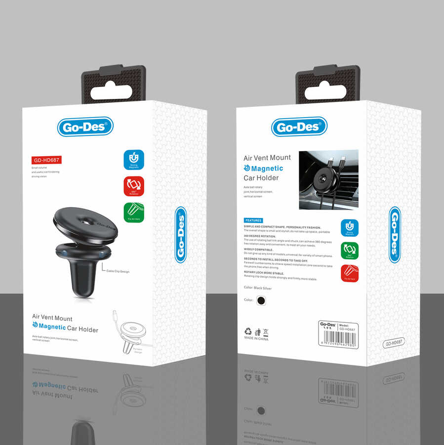 Go Des GD-HD687 Magnetik Araç Telefon Tutucu - 2